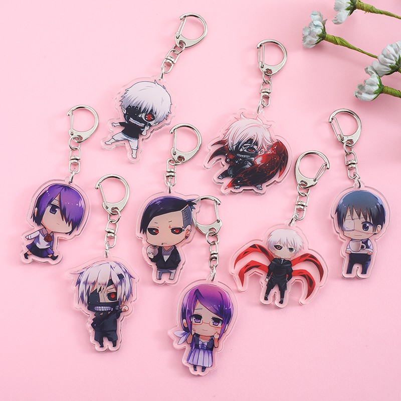 Car Accessories In Tokyo - 8Pcs 애니메이션 피규어 도쿄 구울 아크릴