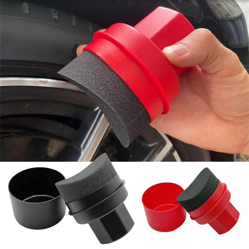 Car Detailing Brush - 자동차 타이어 왁싱 스펀지 자동차 왁스