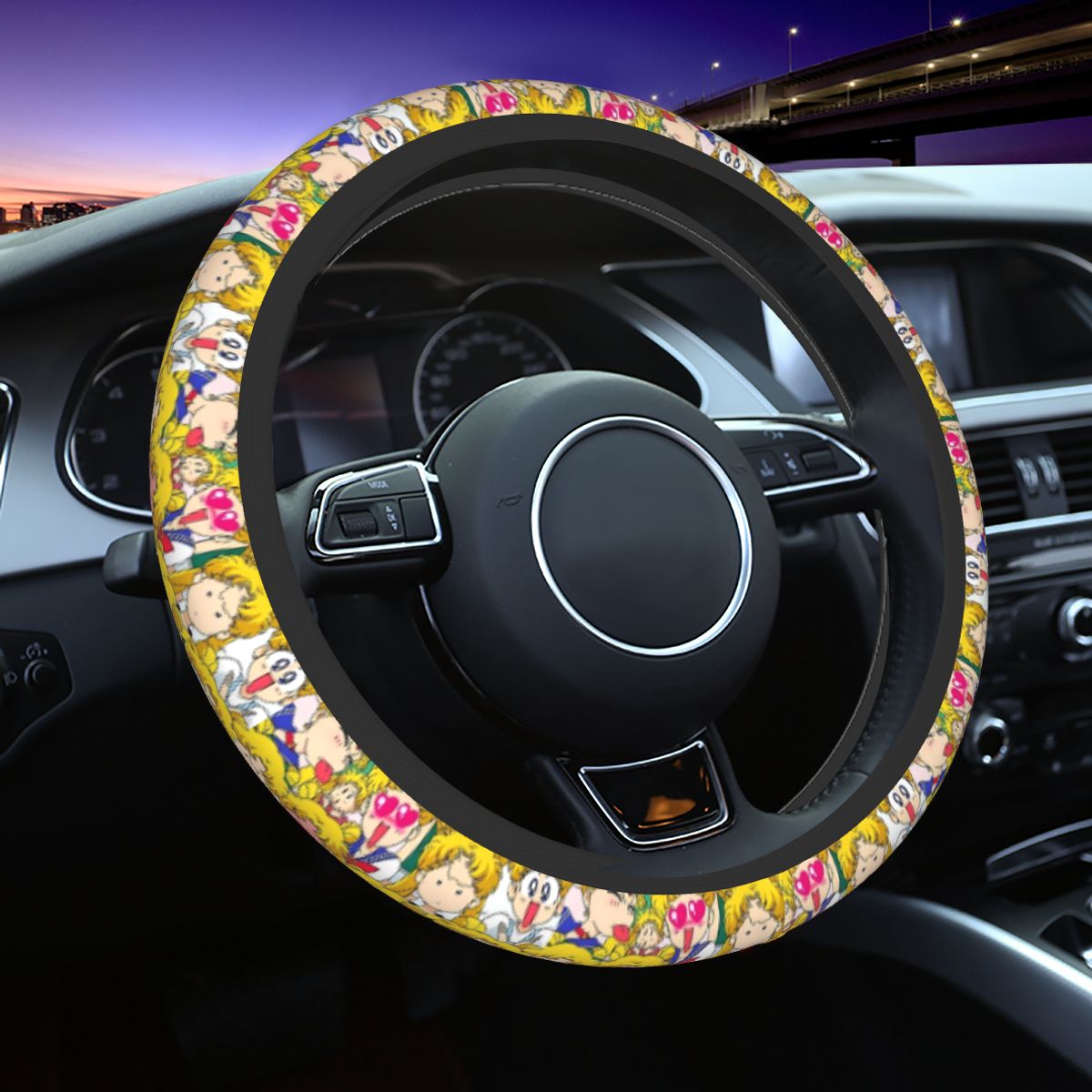 Car Accessories Girl - Usagi 스티어링 휠 커버 소녀용 소프트