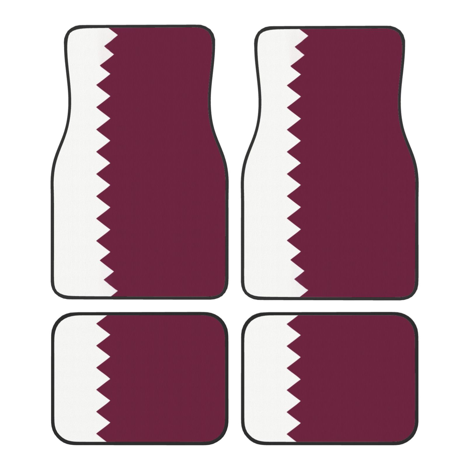 Qatar Car Accessories - 카타르 국기 패턴 자동차 바닥 매트