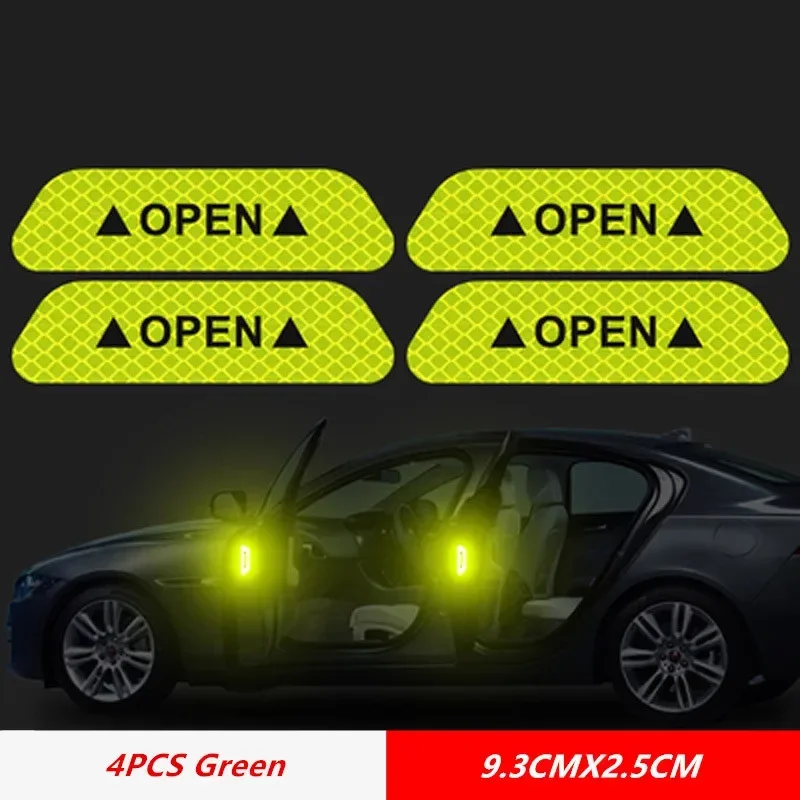 Car Accessories Quick Delivery - 4개 자동차 문 열림부 반사 스티커