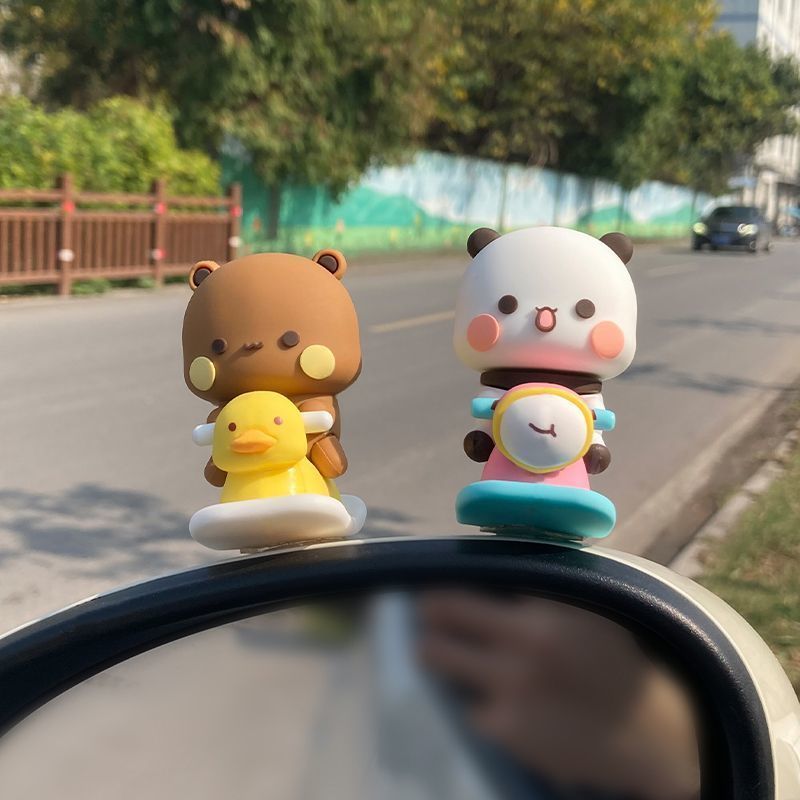 이어 부부 스프링 스윙 피규어 귀여운 만화 로커 말 장 - Car Accessories For Inside 리뷰 및 가격