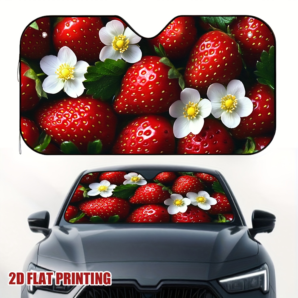 1pc 딸기와 꽃 자동차 선바이저는 다양한 자동차 모델 - Car Accessories You Must Have 리뷰 및 가격