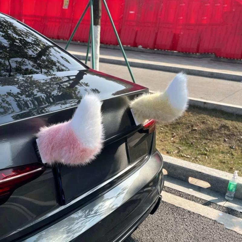 자동차 전기 소형 테일 장식 음성 제어 귀여운 코스프레 - Car Accessories Exterior 리뷰 및 가격