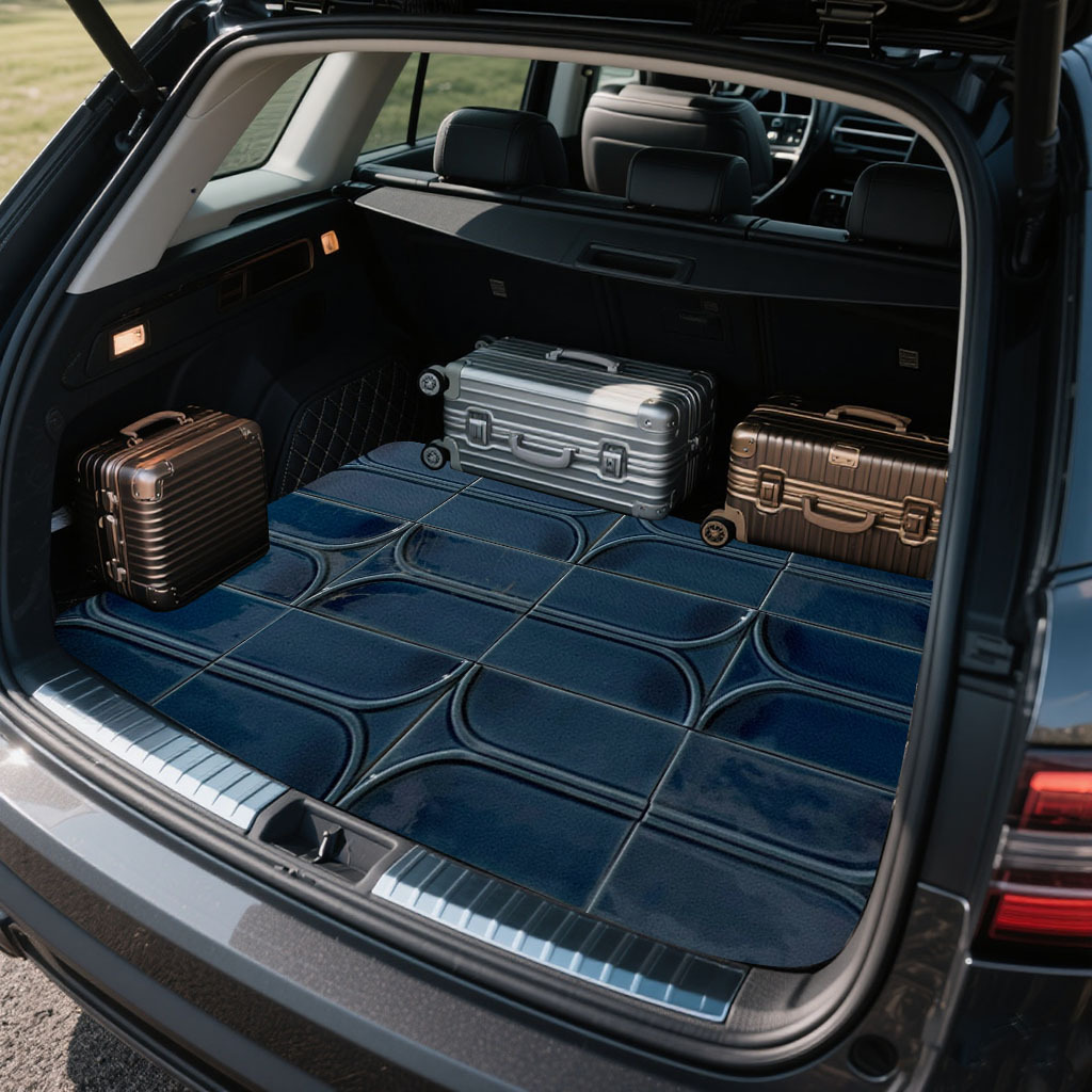 프린트 디자인의 자동차 트렁크 매트 1개, 필수 여행용 - Car Accessories You Must Have 리뷰 및 가격