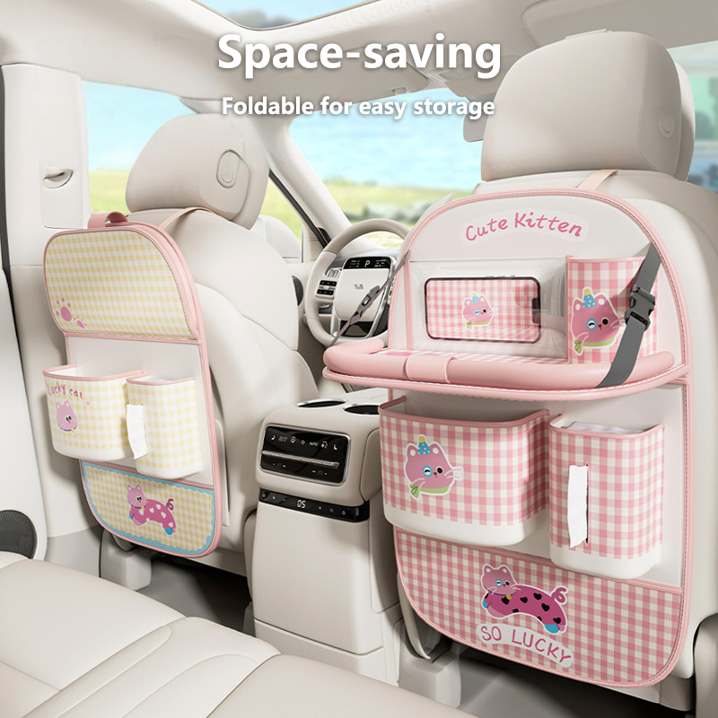 사랑스러운 고양이 모양 차량 시트 뒤 보관 가방 걸이식 - Back Seat Car Table 리뷰 및 가격