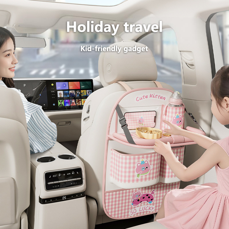 사랑스러운 고양이 모양 차량 시트 뒤 보관 가방 걸이식 - Back Seat Car Table 리뷰 및 가격