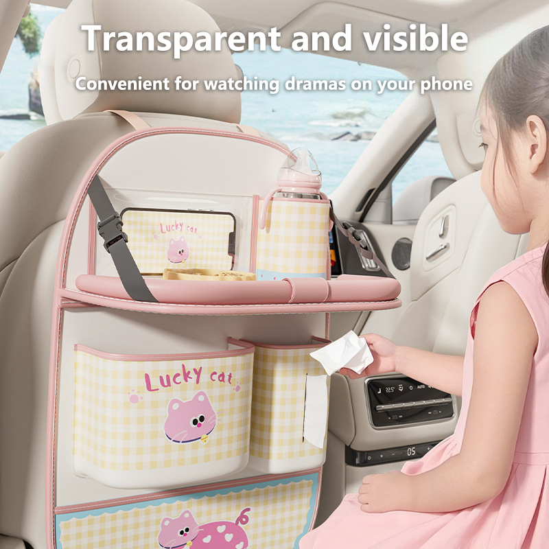 사랑스러운 고양이 모양 차량 시트 뒤 보관 가방 걸이식 - Back Seat Car Table 리뷰 및 가격