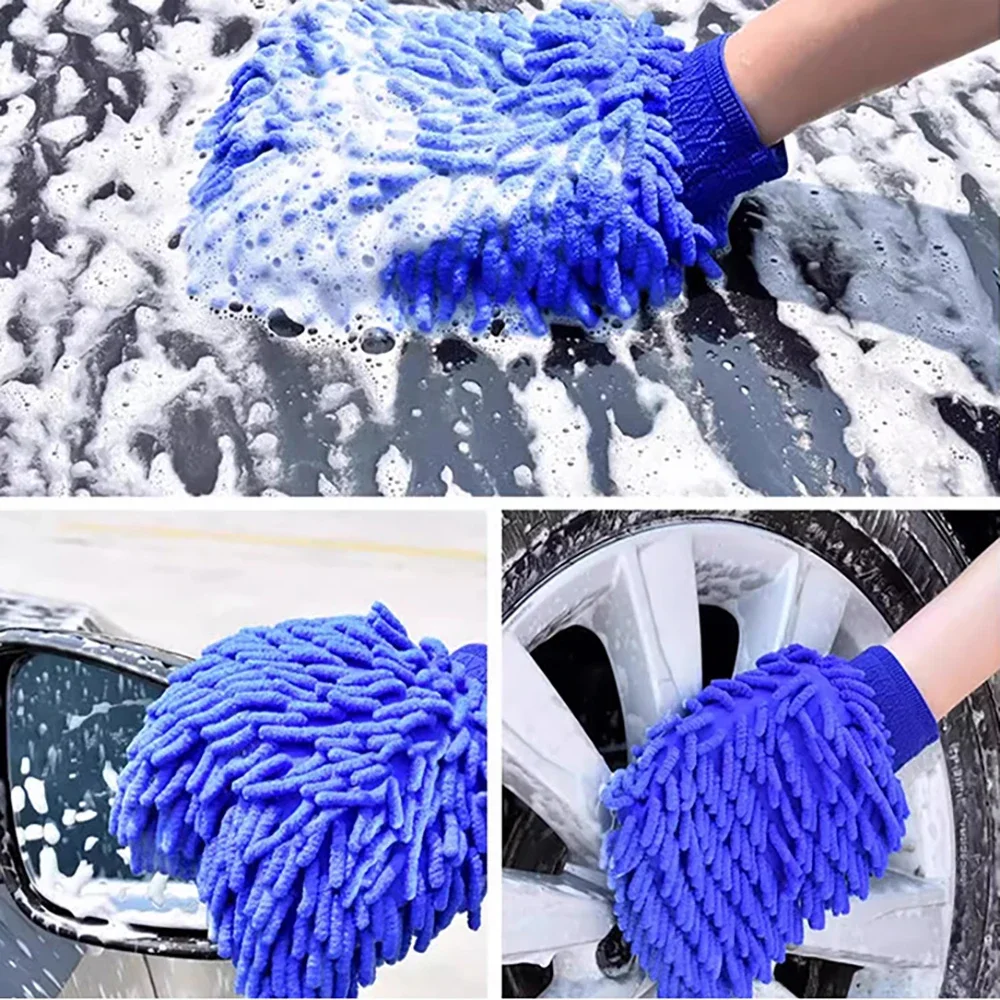 1/2Pc 마이크로 화이버 세차 장갑 셔닐 카 미트 청 - Car Detailing Brush 리뷰 및 가격