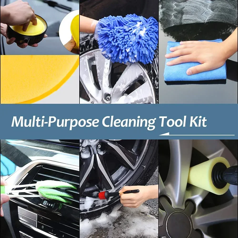 새로운 자동차 자세히 청소 키트 세차 브러쉬 스폰지 수 - Car Detailing Brush 리뷰 및 가격