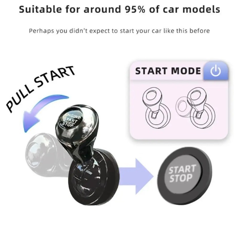 원터치 시동 버튼과 푸시-투-스타트 로커 레버 레트로  - Car Accessories For Inside 리뷰 및 가격