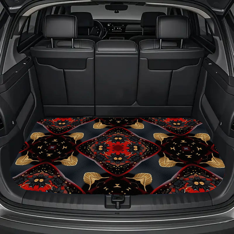 프린트 디자인의 자동차 트렁크 매트 1개, 필수 여행용 - Car Accessories You Must Have 리뷰 및 가격
